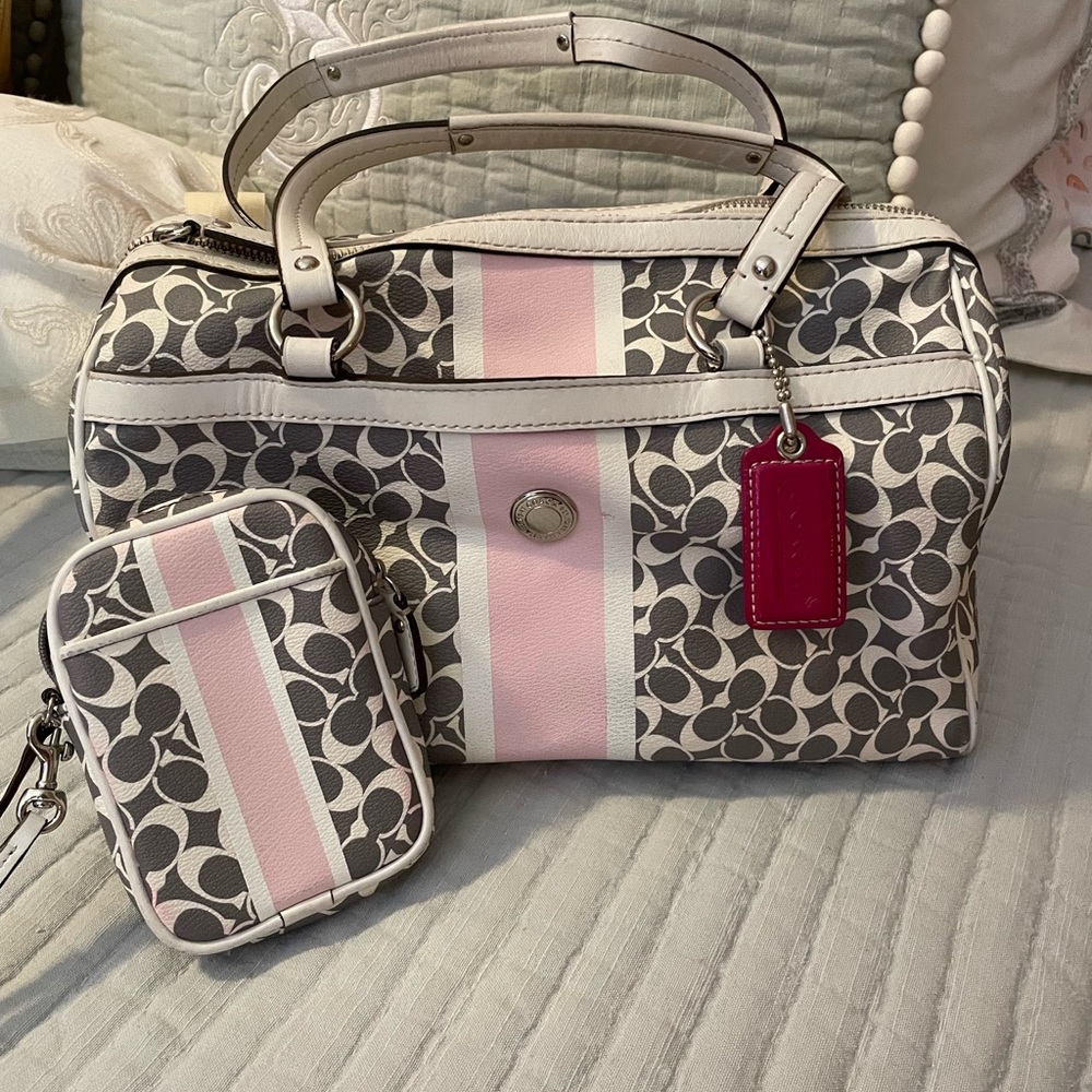 Coach purse and small wristlet